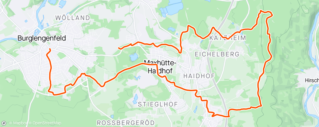 Map of the activity, Wald, Wheelies & Waschpark