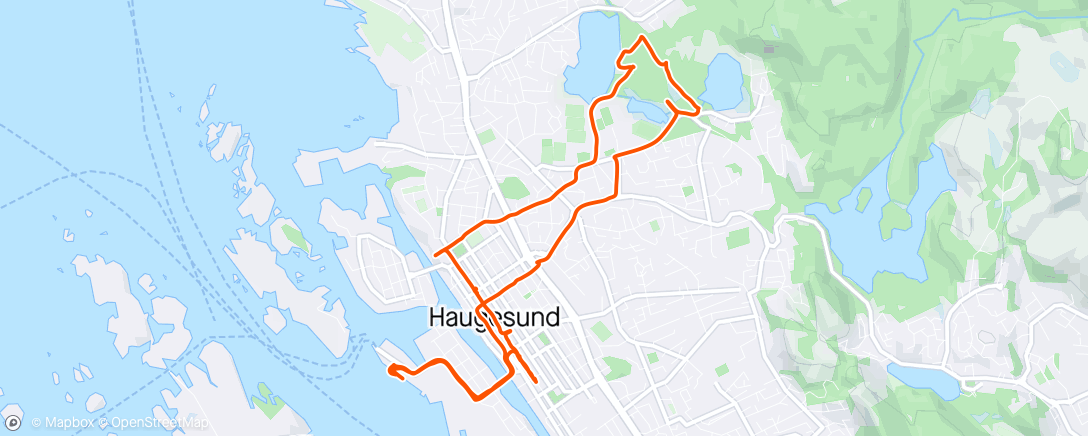 Map of the activity, Haugesund Walk