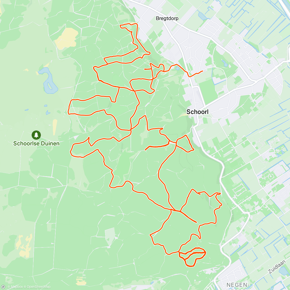 Map of the activity, Finale van het Schoorlse Hoogtemeter Festival🎉⛰️