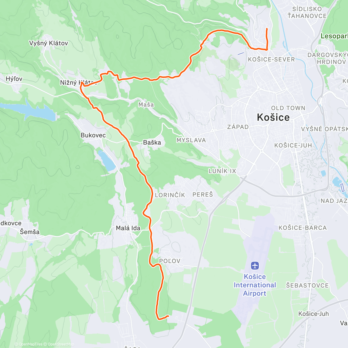 Map of the activity, Až domov