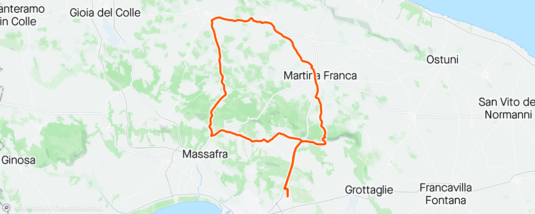 Карта физической активности (Giro mattutino)