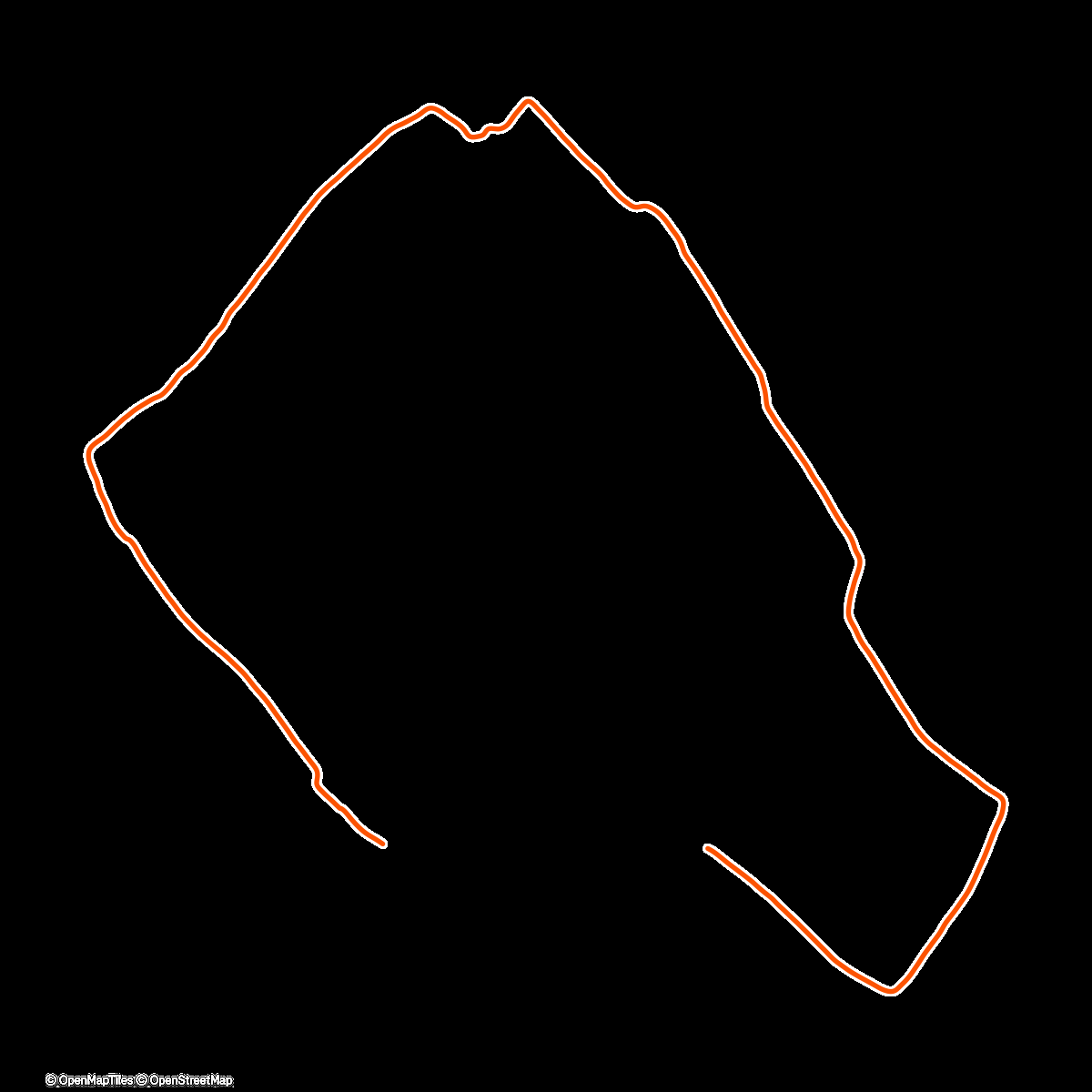 Map of the activity, Lauf am Mittag