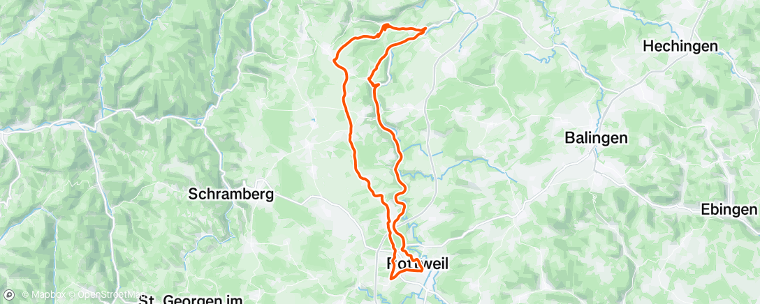 Map of the activity, Fahrt am Nachmittag