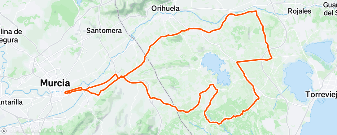 Map of the activity, Bicicleta de montaña matutina