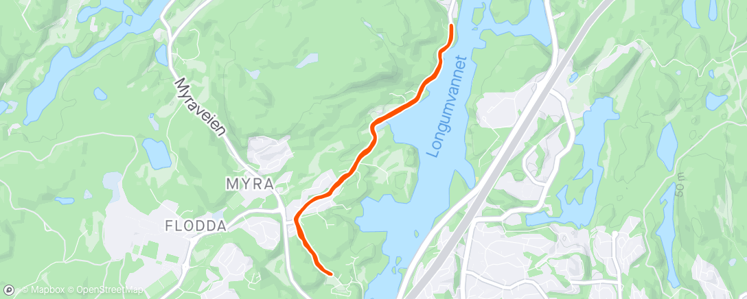 Map of the activity, Rolig rusling
