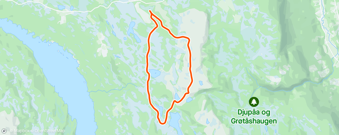 Map of the activity, Vestre Gausdal - Cross Country Ski - Cyclemeter