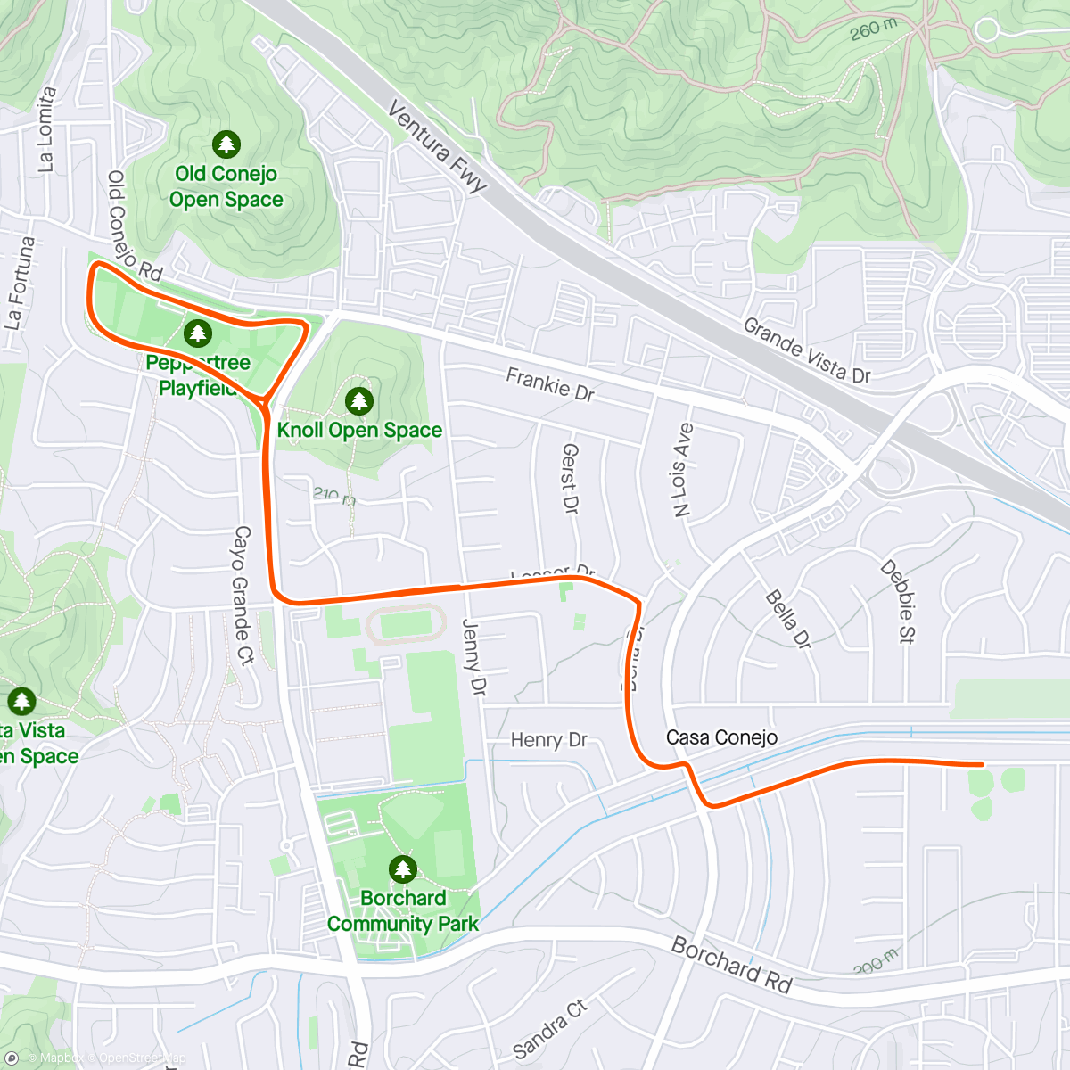 Map of the activity, When you run by your kids school and realize it's early pickup!