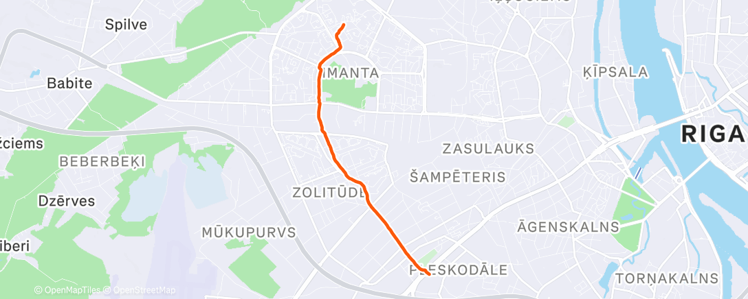 Карта физической активности (Afternoon Walk)