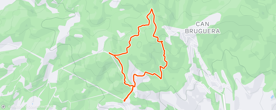 Map of the activity, Sunday Morning Walk