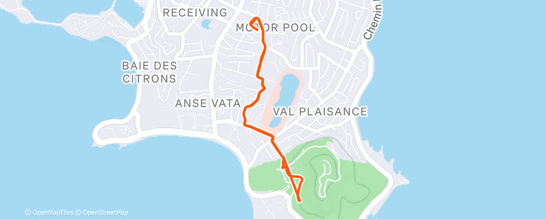 Map of the activity, Sortie mixte route / trail