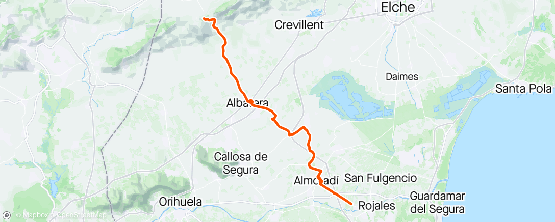 Map of the activity, Balas de fogueo