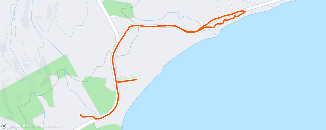 Map of the activity, camp run club