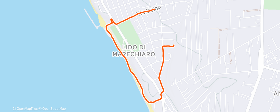 Карта физической активности (Camminata pomeridiana)