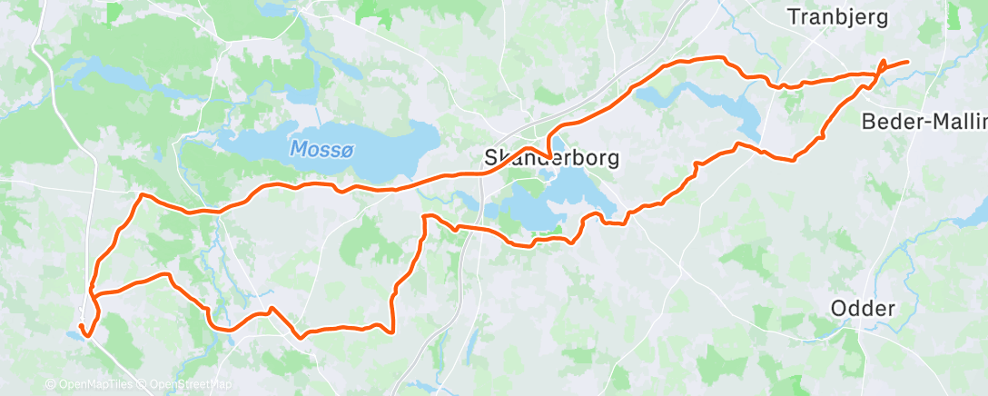 Map of the activity, Afternoon Ride