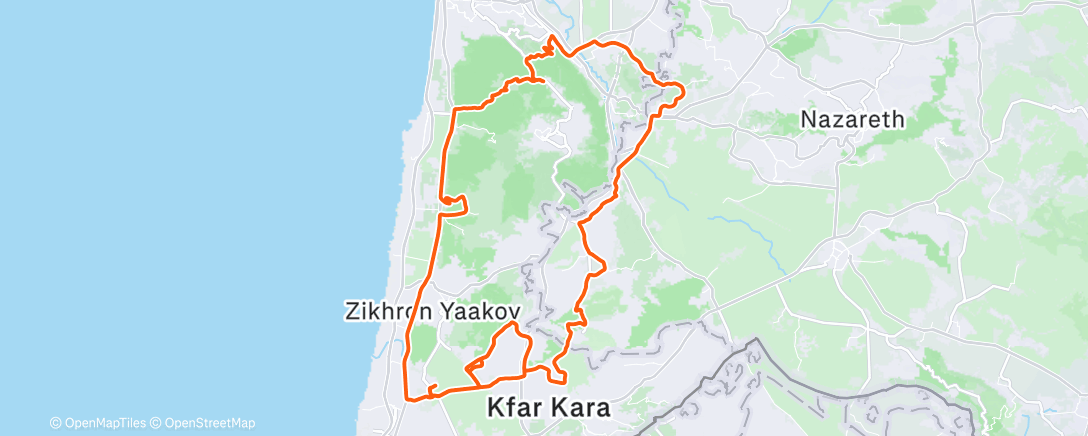 Map of the activity, Morning Ride