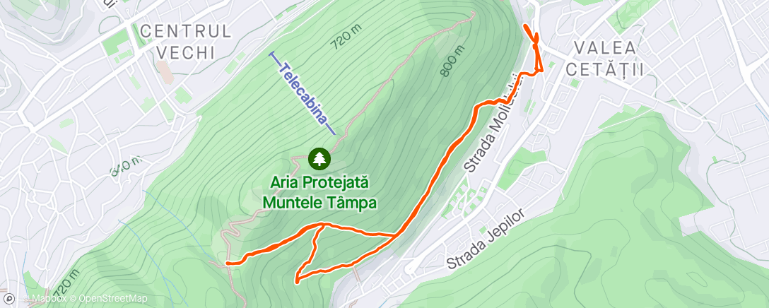 Map of the activity, Postpost Race, hike cu Sara in chewsh