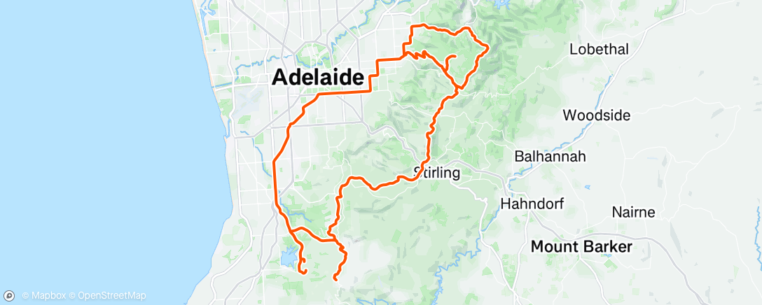 Map of the activity, Morning Ride