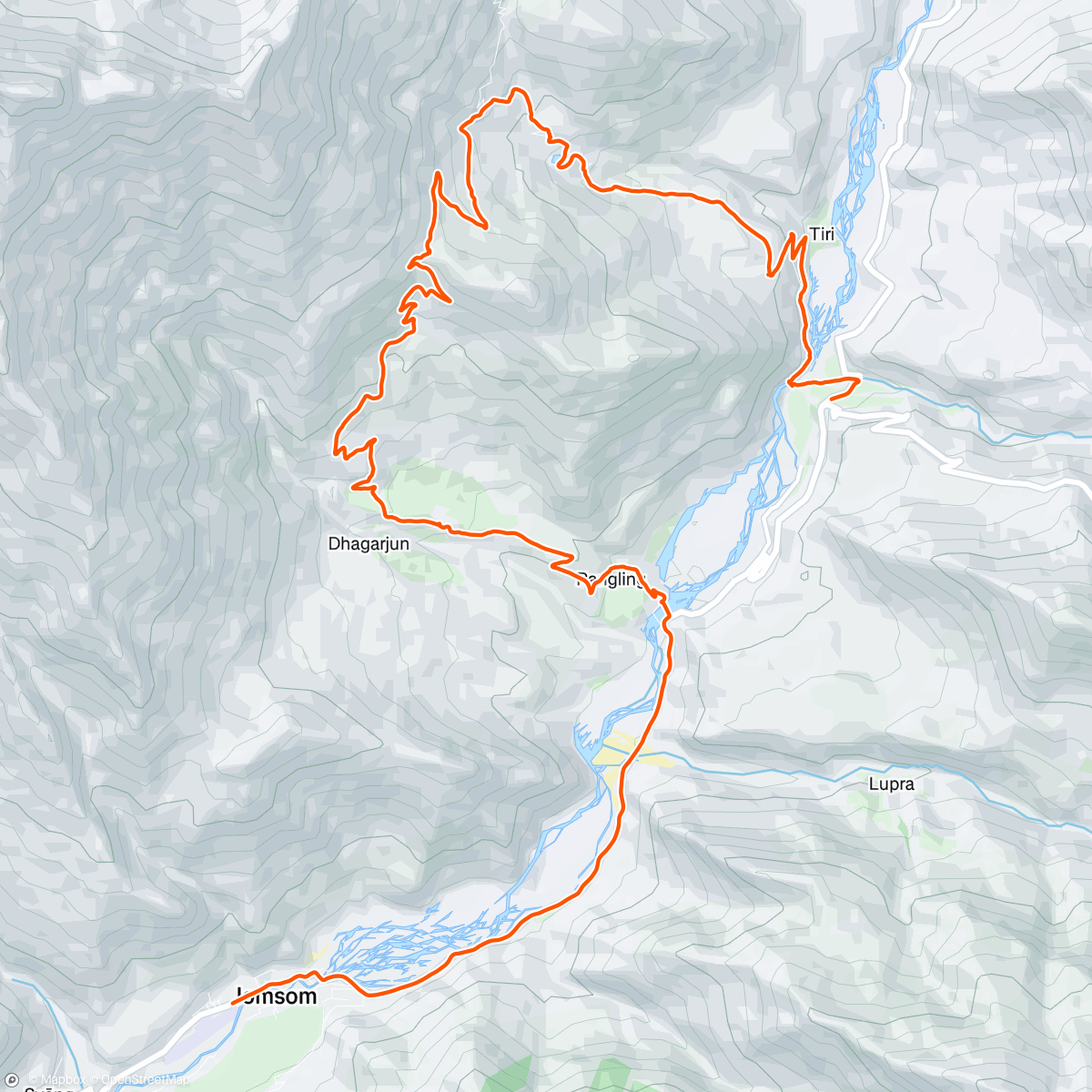 Map of the activity, MUSTANG 🇳🇵 Day 1