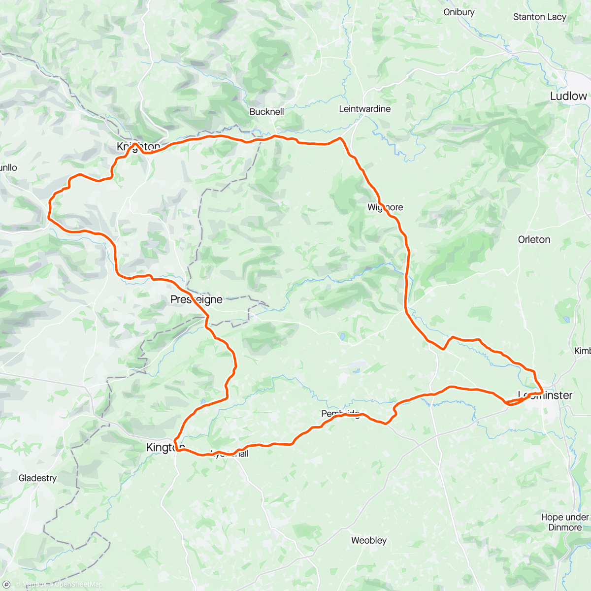 Mapa de la actividad, Morning Ride with Darren