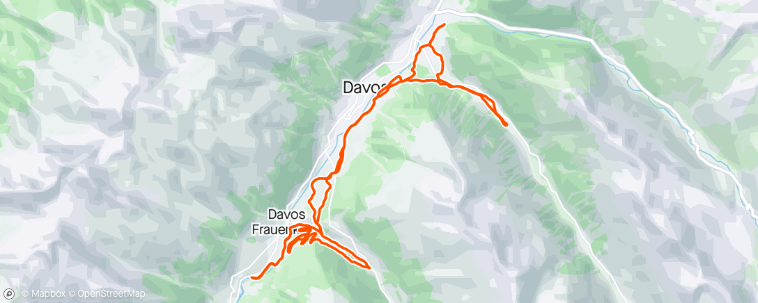 Map of the activity, Ski Nordisch am Morgen