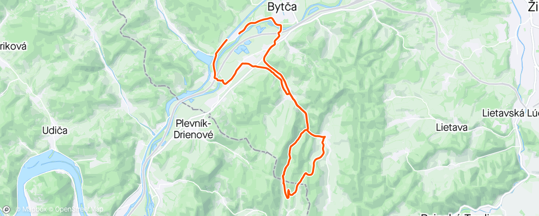 Map of the activity, S Maťkou