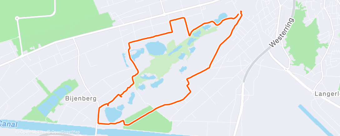 Map of the activity, Wandeling De Maten 👫
