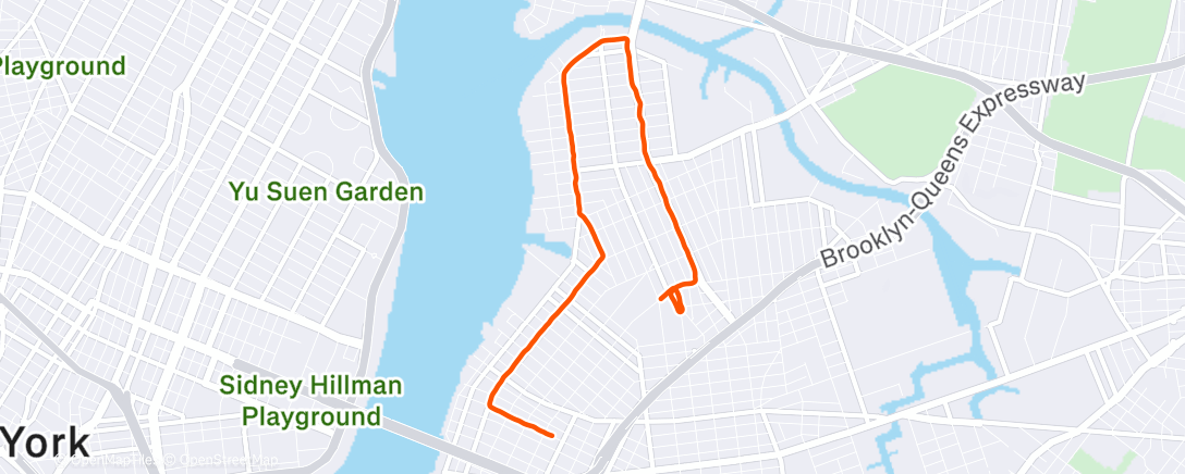 Map of the activity, Morning Run