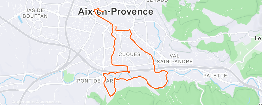 Map of the activity, Retour au soleil 🤪