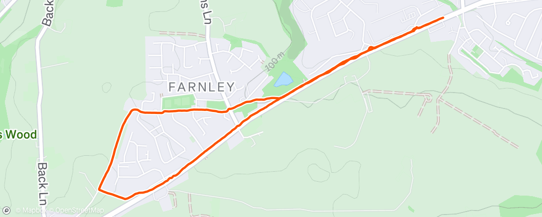 Map of the activity, Morning Walk