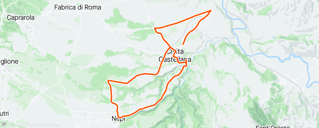 Map of the activity, Giro caffè pre lavoro a Civita Castellana