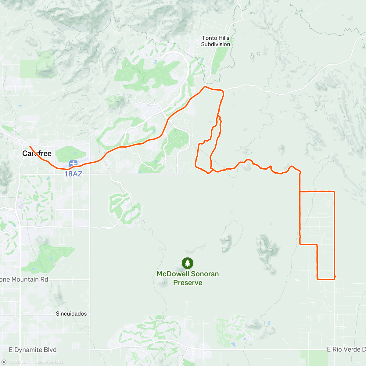 Map of the activity, BWR Recon