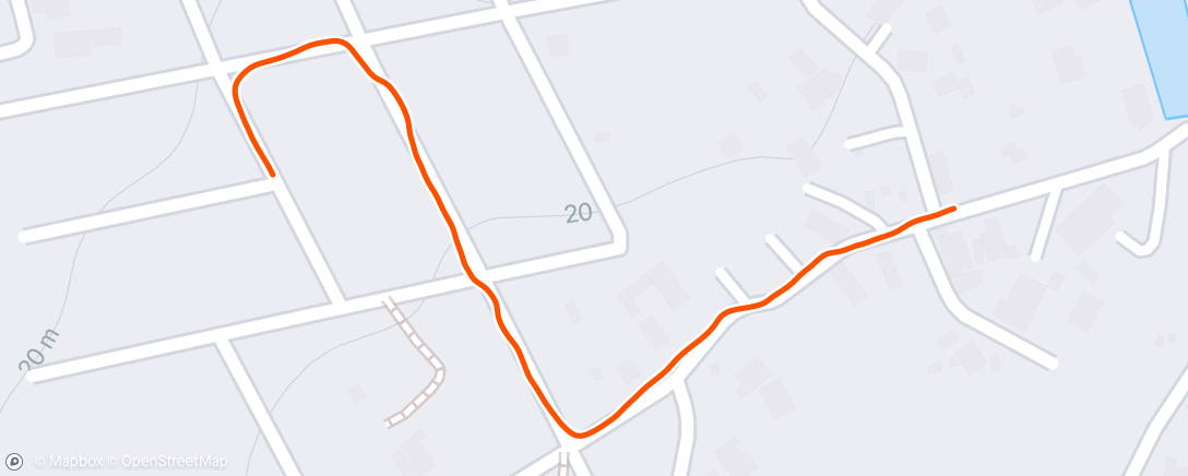 Map of the activity, Morning Run