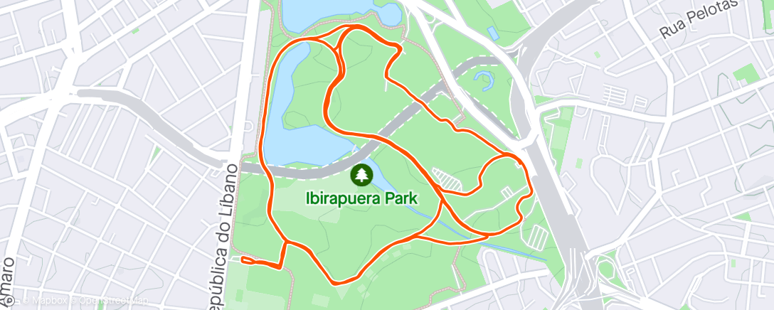 Map of the activity, Ibirapuera ✔️