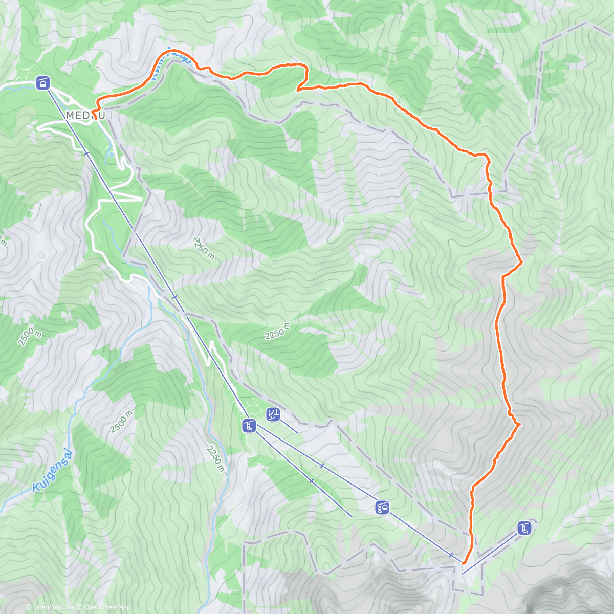 Map of the activity, Малая Алматинская кругосветка