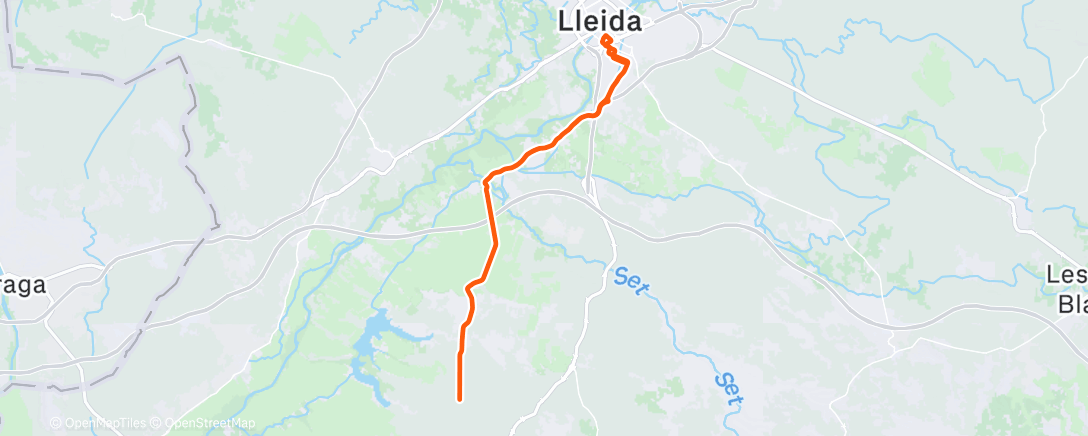 Map of the activity, 2025-12-11Ride