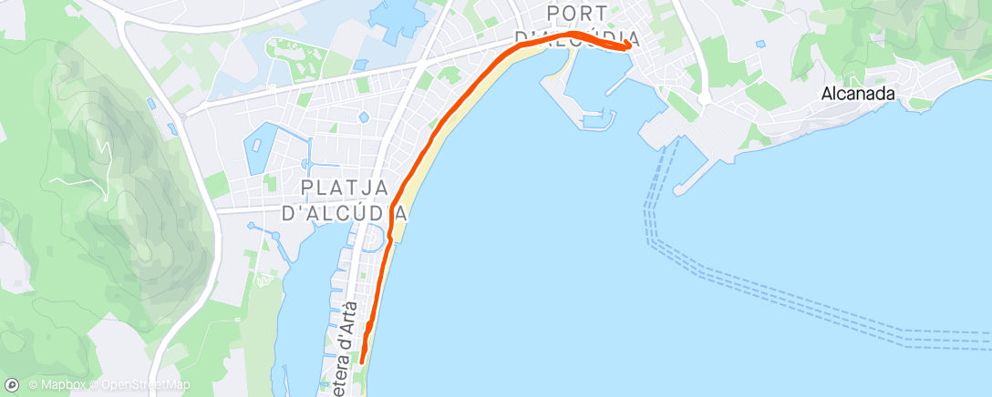 Map of the activity, Mallorca 8 Morning Run