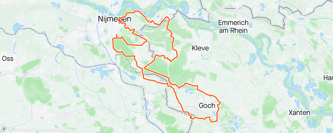 Mappa dell'attività Ronde van Nijmegen