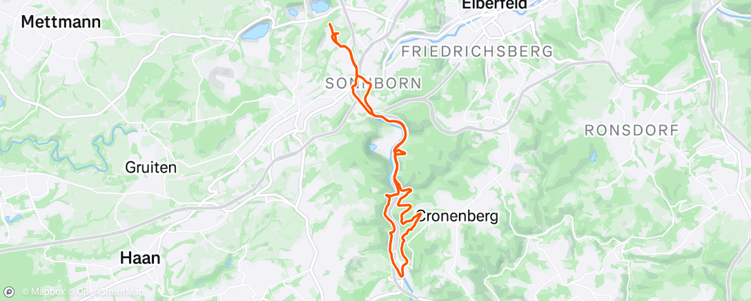 Map of the activity, Mittagsradfahrt