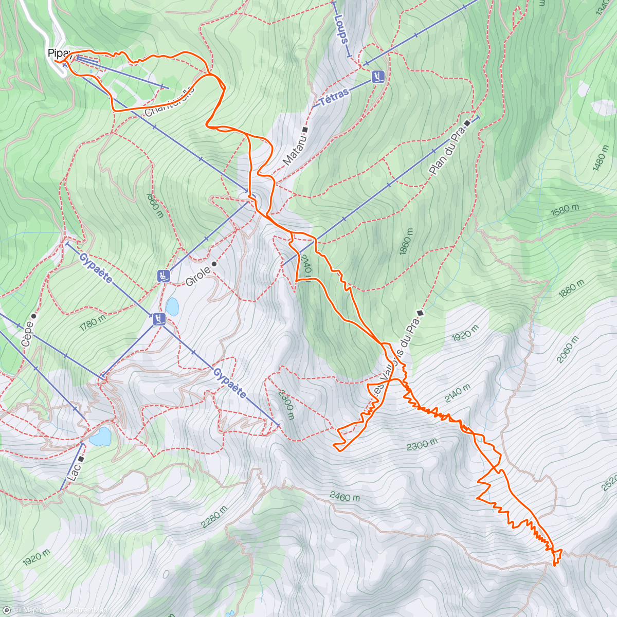 Map of the activity, Last dance, bye bye the Alps! 🥲⛷️