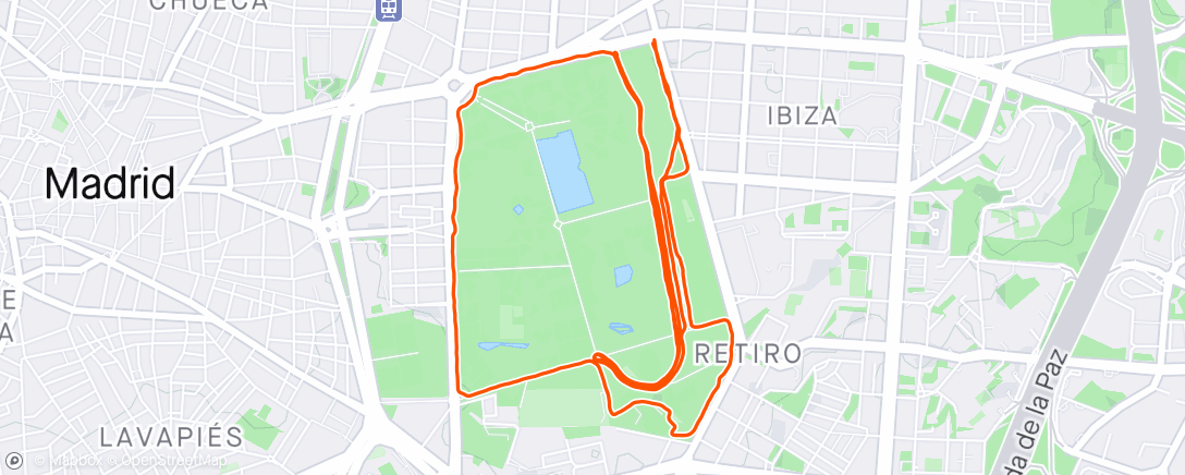 Mapa da atividade, Sunday Morning Run