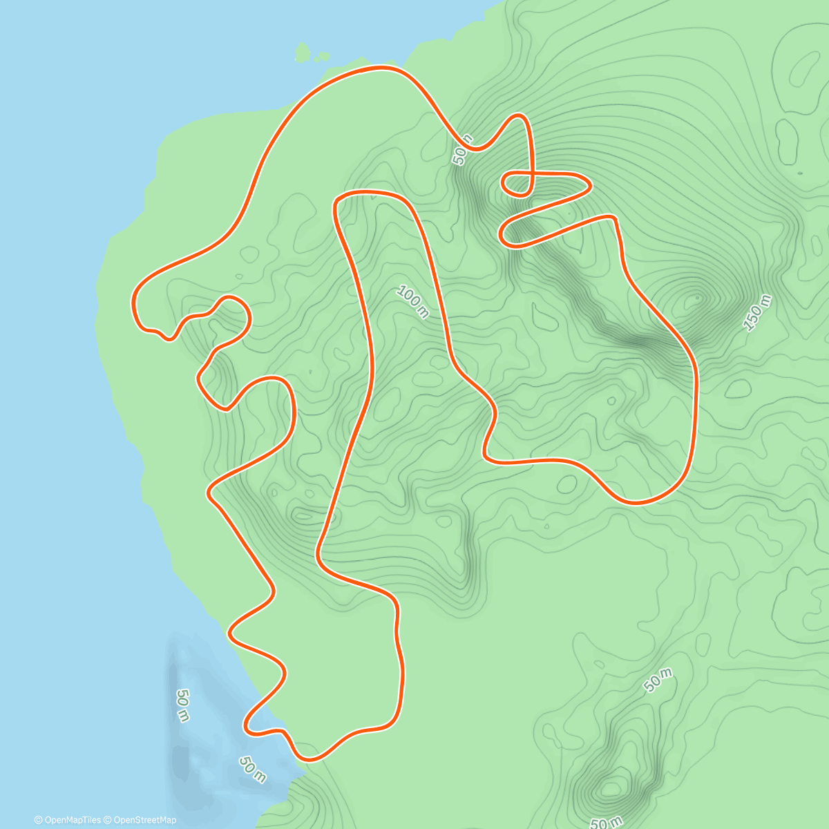Map of the activity, Zwift - : Mercredi – Technique haute cadence on Hilly Route in Watopia