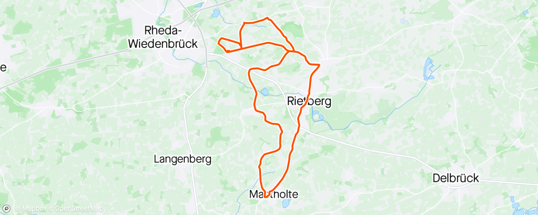 Map of the activity, Kaffee Käsebrötchen Kalauer - RTF Mastholte