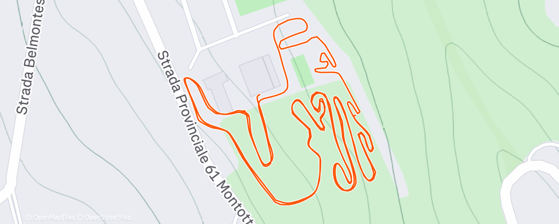 Map of the activity, Sessione di mountain biking mattutina