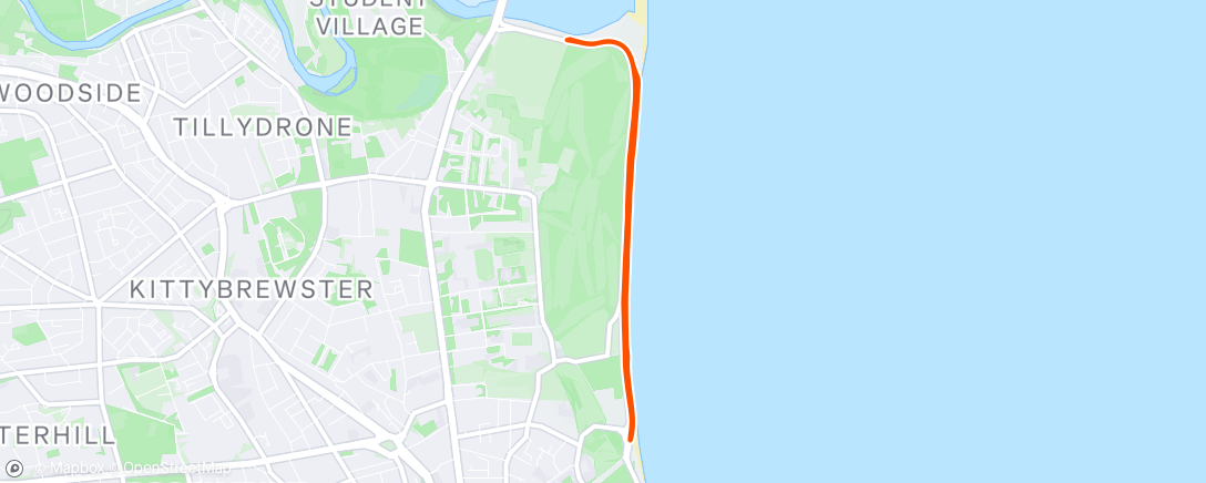 Map of the activity, parkrun