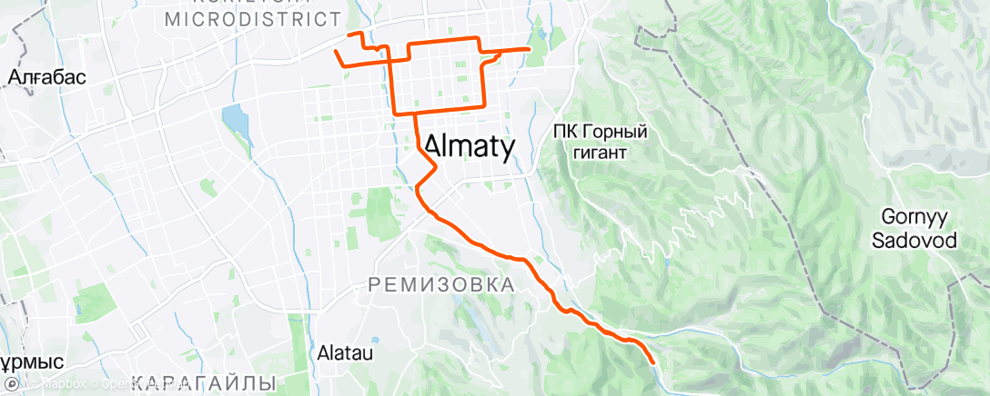 Map of the activity, 17, хс-трейл