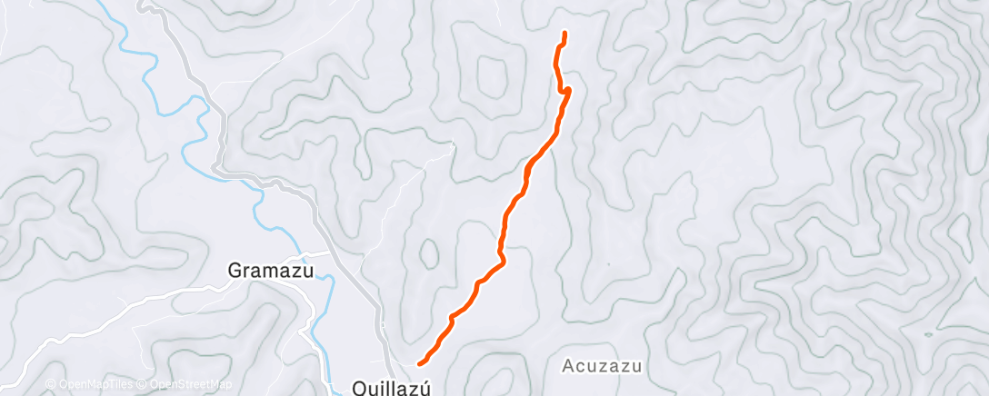 Map of the activity, Morning Trail Run