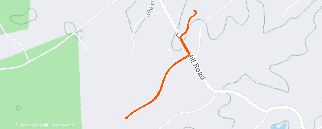 Map of the activity, Evening Run