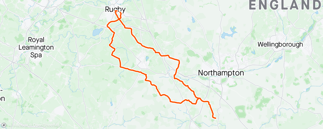 Map of the activity, First day in shorts - bank holiday spin