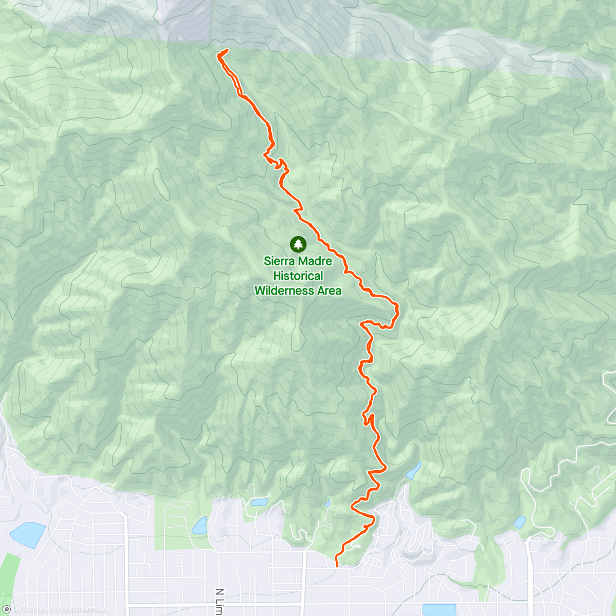 Map of the activity, Morning hike