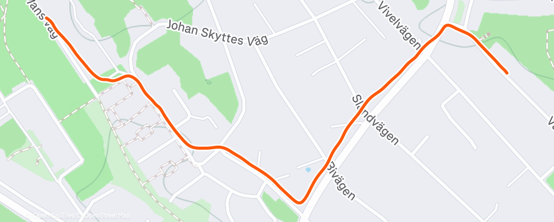 Map of the activity, Lunch Run